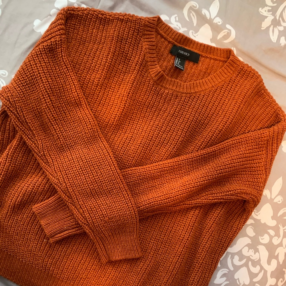 Orange forever 21 sweater